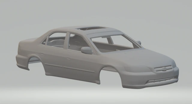 Honda accord 98 3D Print Model .c4d .max .obj .3ds .fbx .stl .blend 