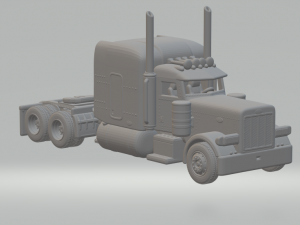 Peterbilt 379 sleeper Modèles 3D en vedette