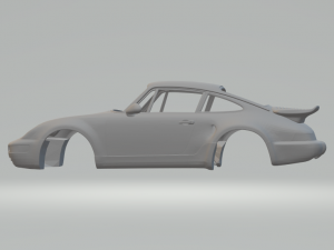 Porsche 911 Turbo S Flachbau Model do druku 3D