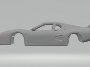Ferrari 512bb lm 3Dプリントモデル