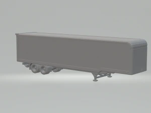 Trailer box usa 48ft 3D Print Model