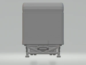 Trailer box usa 48ft 3D Print Model