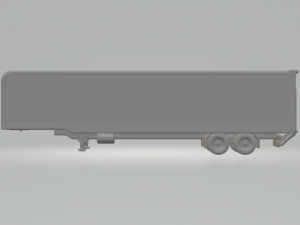 Trailer box usa 48ft 3D Принт Модель