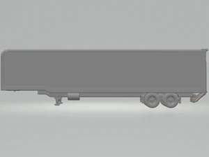 Trailer box usa 48ft 3D Print Model