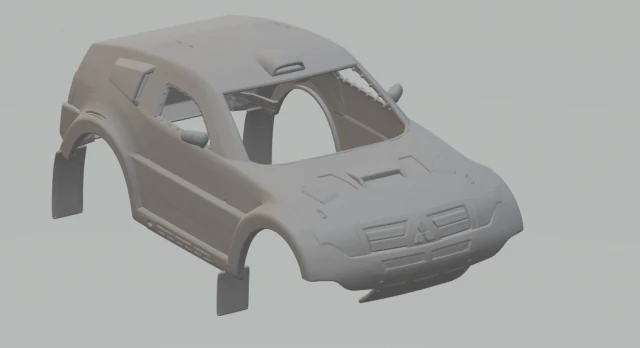 2007 - MITSUBISHI PAJERO EVOLUTION 3D Print Model .c4d .max .obj .3ds .fbx .stl .blend