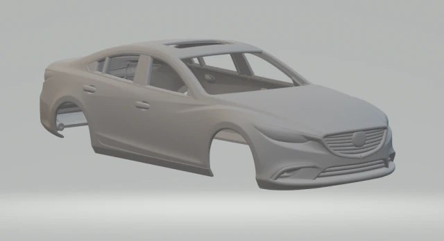 2016 Mazda 6 Sedan 3D Print Model .c4d .max .obj .3ds .fbx .stl .blend 