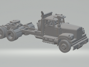 White Western Star 4864 3D Print Model