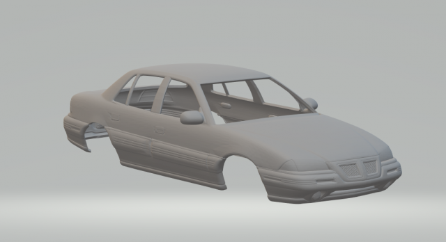 Pontiac grand am 1994 Model Cetak 3D .c4d .max .obj .3ds .fbx .stl .blend 