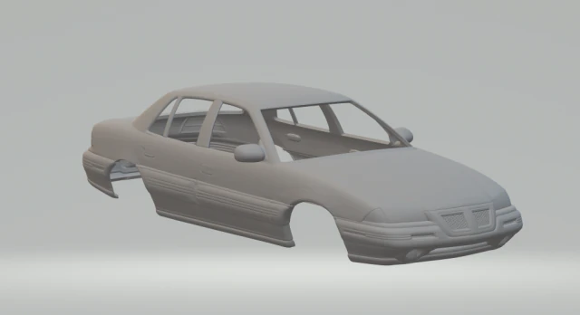 Pontiac grand am 1994 3D Print Model .c4d .max .obj .3ds .fbx .stl .blend 