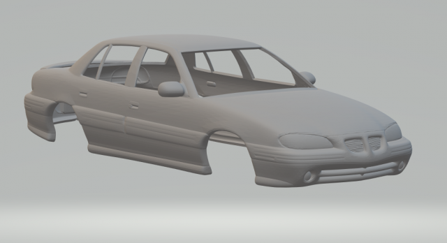 Pontiac grand am mk4 3D Принт Модель .c4d .max .obj .3ds .fbx .stl .blend 