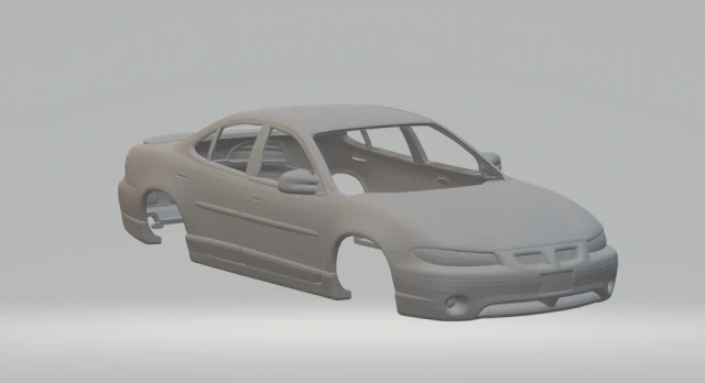 Pontiac Grand Prix GT 3D Print Model .c4d .max .obj .3ds .fbx .stl .blend 