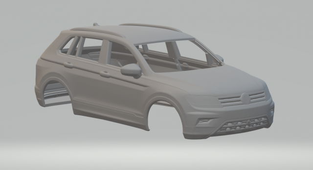 VW Tiguan sport 3D 打印模型 .c4d .max .obj .3ds .fbx .stl .blend 