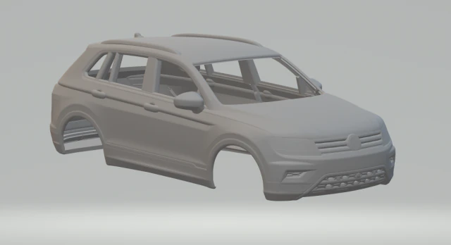 VW Tiguan sport 3D Print Model .c4d .max .obj .3ds .fbx .stl .blend 
