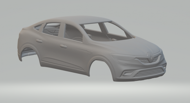 Renault arkana 3Dプリントモデル .c4d .max .obj .3ds .fbx .stl .blend 
