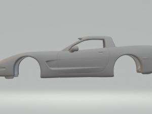 Chevrolet corvette 97 3D Baskı Modeli