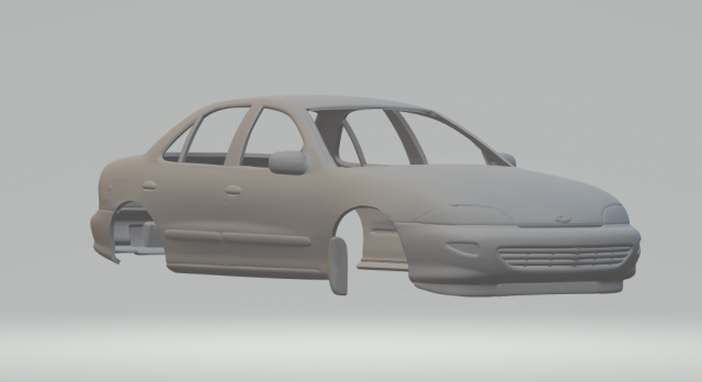 Chevrolet cavalier sedan 98 3D Print Model .c4d .max .obj .3ds .fbx .stl .blend 