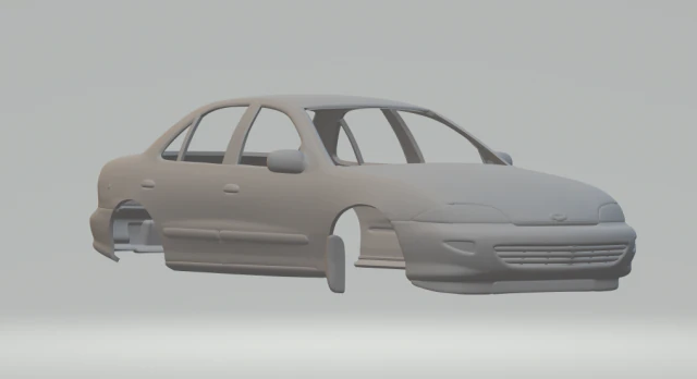 Chevrolet cavalier sedan 98 3D Print Model .c4d .max .obj .3ds .fbx .stl .blend 