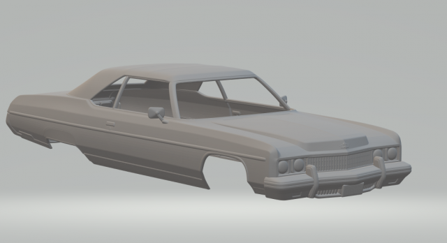 Chevrolet caprice 73 3D 프린트 모델 .c4d .max .obj .3ds .fbx .stl .blend 