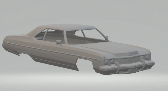 Chevrolet caprice 73 3D Print Model .c4d .max .obj .3ds .fbx .stl .blend