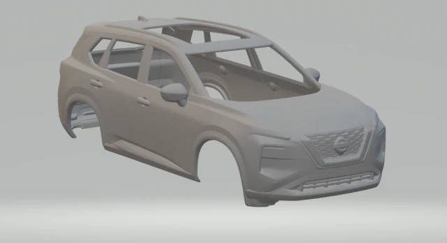 Dodge caravan 3D Print Model .c4d .max .obj .3ds .fbx .stl .blend 