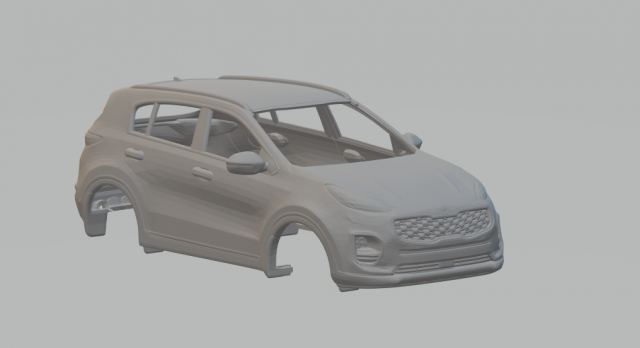 Kia Sportage 3D-Druckmodell .c4d .max .obj .3ds .fbx .stl .blend 