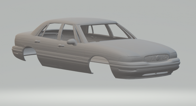 Buick lesabre 98 3Dプリントモデル .c4d .max .obj .3ds .fbx .stl .blend 
