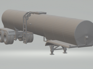 Trailer tank eua 3D Принт Модель