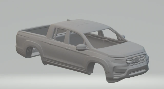 Honda Ridgeline 3D Print Model .c4d .max .obj .3ds .fbx .stl .blend