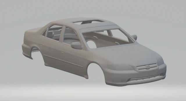 Honda accord 3D Print Model .c4d .max .obj .3ds .fbx .stl .blend 