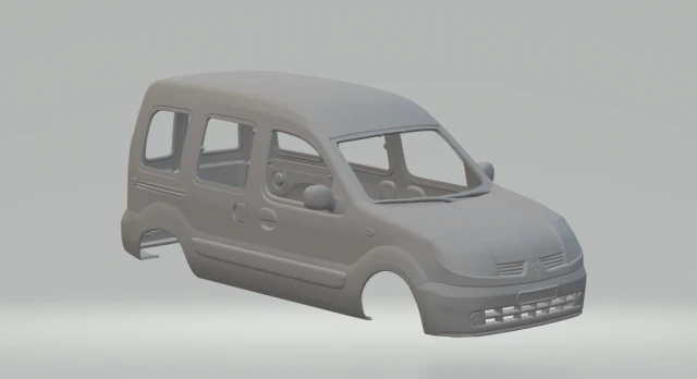 Renault kangoo 3D Print Model .c4d .max .obj .3ds .fbx .stl .blend 