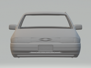 Escort sedan 94 eua version 3D-printmodel