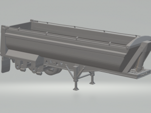 Trailer dumper usa Modelo de Impressão 3D