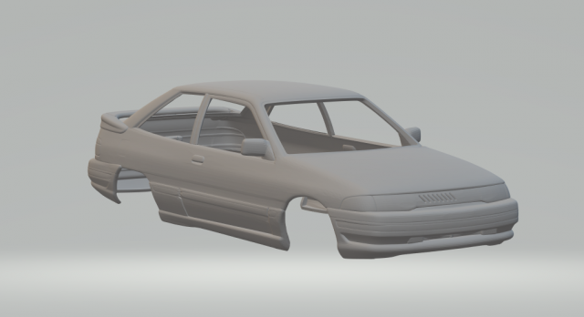 Escort coupe 97 3D Druckmodell .c4d .max .obj .3ds .fbx .stl .blend 
