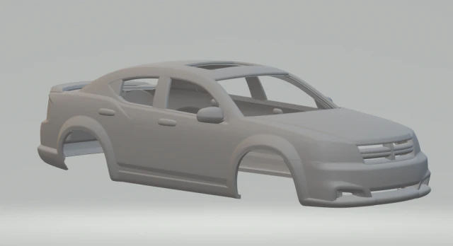 Dodge avenger R-T 3D Print Model .c4d .max .obj .3ds .fbx .stl .blend 