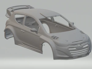 Hyundai i20wrc Model Cetak 3D