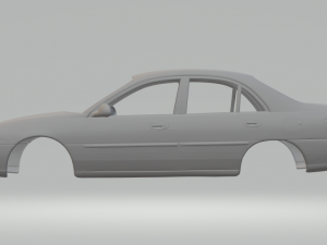 Escort sedan 98 3D Print Model