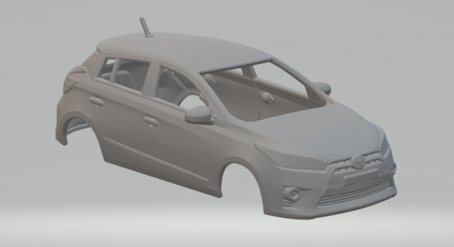 Toyota yaris 2016 3D Baskı Modeli .c4d .max .obj .3ds .fbx .stl .blend 