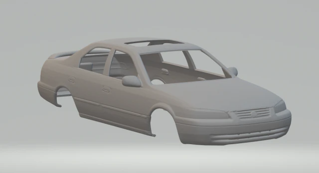 Toyota camry 97 3D Print Model .c4d .max .obj .3ds .fbx .stl .blend 