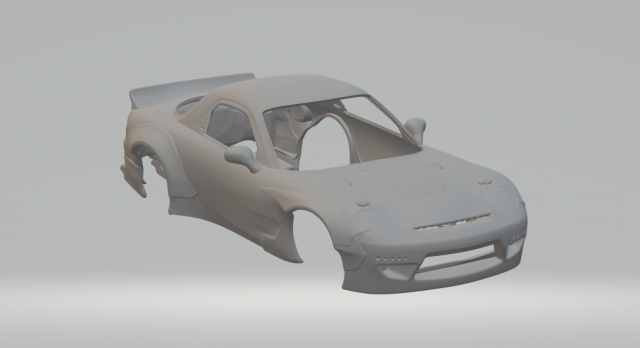 Mazda RX7 Rocket Bunny Modelo de impresión 3D .c4d .max .obj .3ds .fbx .stl .blend 