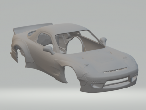 Mazda RX7 Rocket Bunny 3D Print Models