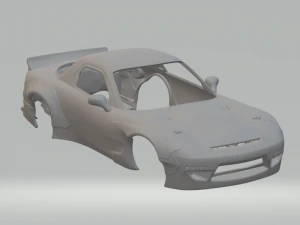 Mazda RX7 Conejito Cohete Modelo de impresión 3D