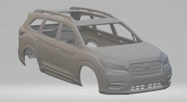 Subaru ascent 3D Print Model .c4d .max .obj .3ds .fbx .stl .blend 
