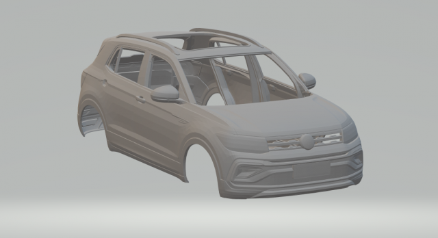 Volkswagen T-Cross Model do druku 3D .c4d .max .obj .3ds .fbx .stl .blend 