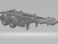 Trailer truck contanier 20ft europe 3D Print Models