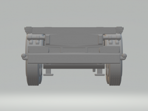Trailer truck contanier 20ft europe 3D Print Model