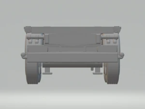 Trailer truck contanier 20ft europe 3D Print Model