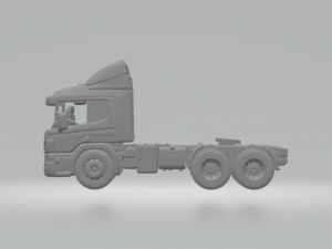 Scania p 6x2 kit 3D Baskı Modeli