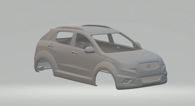 SsangYong Korando 3D Print Model .c4d .max .obj .3ds .fbx .stl .blend 