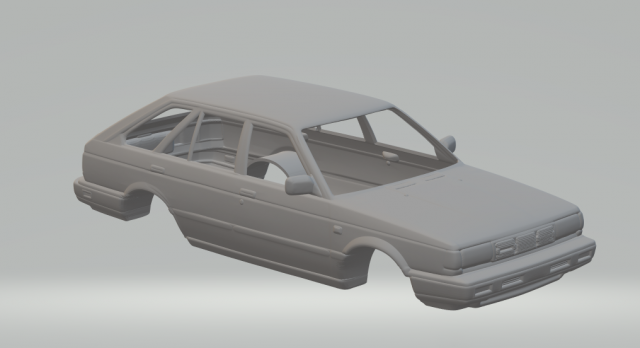 Nissan tsuru 3Dプリントモデル .c4d .max .obj .3ds .fbx .stl .blend 