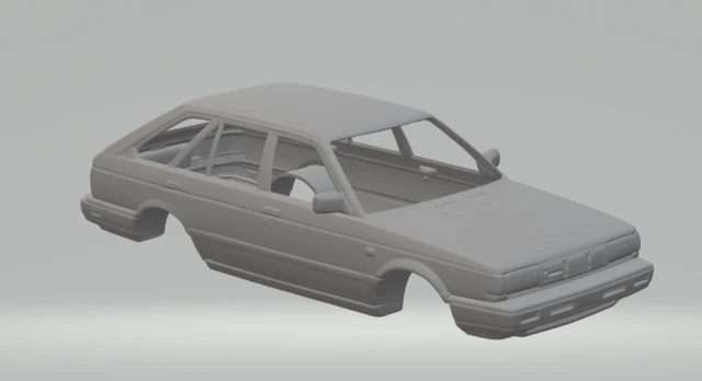 Nissan tsuru 3D Print Model .c4d .max .obj .3ds .fbx .stl .blend 
